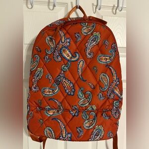 Vera Bradley Paisley Quilted Backpack
